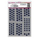 Dina Wakley Media 6" x 9" Dotted Tape Columns Stencils