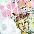 Dina Wakley Media 6"X6" Groovy Stencil Coaster