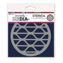 Dina Wakley Media 6"X6" Groovy Stencil Coaster