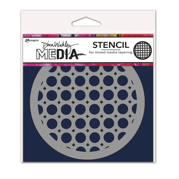 Dina Wakley Media 5.5" x 5.5" Rattan Coaster Stencil