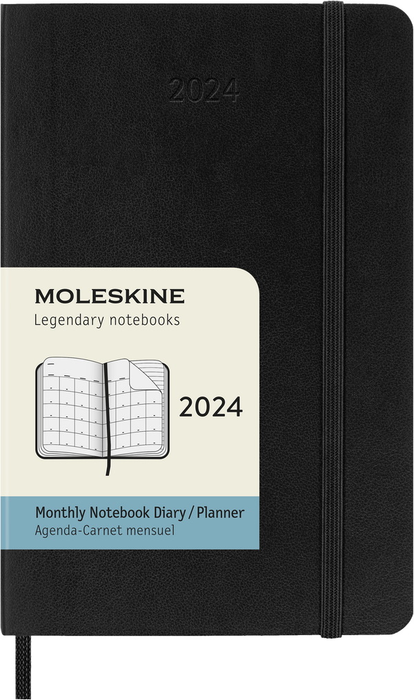 Moleskine Diary 12 Month Monthly SC Black#Size_POCKET