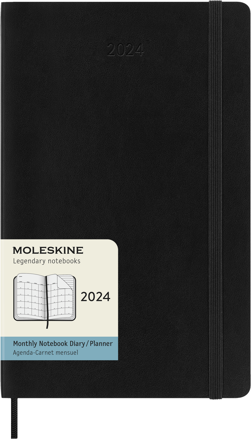 Moleskine Diary 12 Month Monthly SC Black