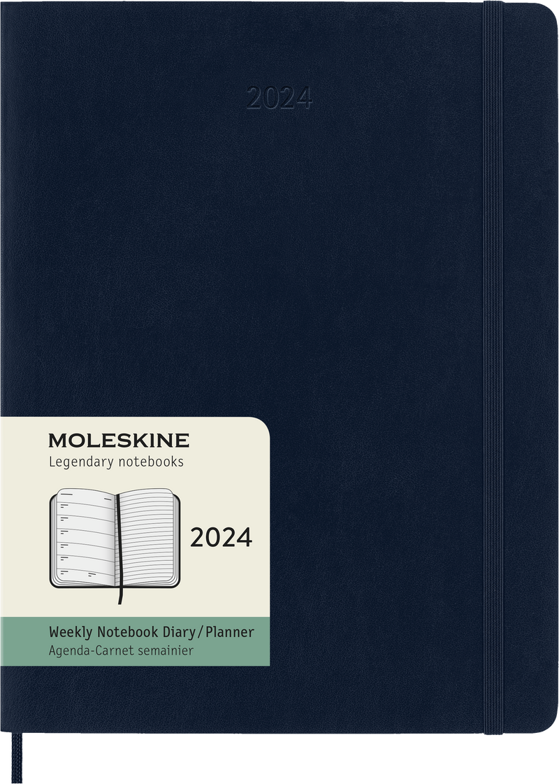 Moleskine Diary 12 Month Weekly + Notes SC XL