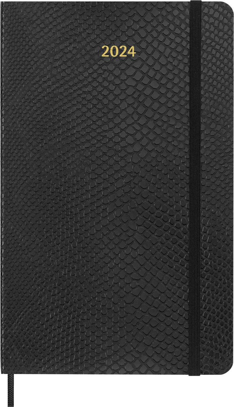 Moleskine Diary 12 Month Weekly + Notes HC Large Precious + Ethical Boa Texture