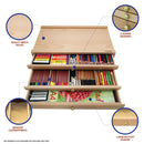 Mont Marte Signature 3-Drawer Wood Pastel Box