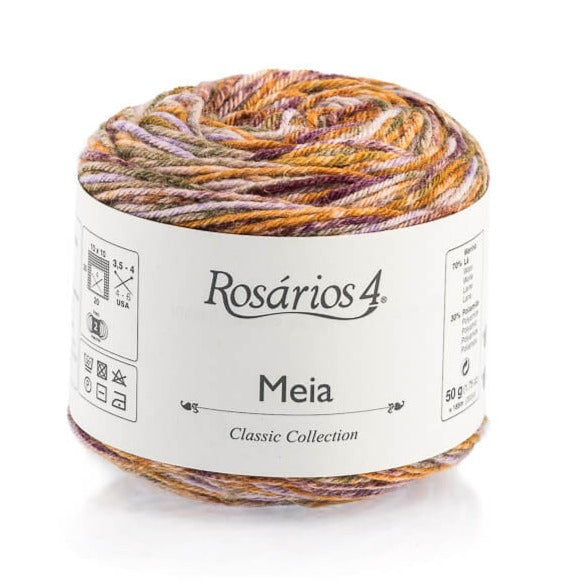 Rosarios 4 Meia Sock Yarn Print 4ply