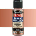 Decoart Sosoft Fabric Paints 59ml#Colour_METALLIC ROSE GOLD