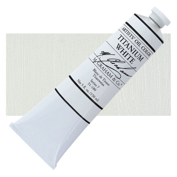 M Graham 150ml Artists' Oil Paints#Colour_TITANIUM WHITE