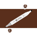Mont Marte Alcohol Ink Dual Tip Art Markers#Colour_VAN DYKE BROWN