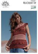 Mila Crochet Pattern - Womens Top XS-4XL 8ply Yarn