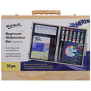 Mont Marte Signature Beginners 33 Piece Watercolour Box 