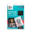 Mont Marte Sketching 18 Piece Set in Soft Case