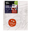 Mont Marte Kids 25 X 30CM Canvas Painting Set Racing Cars