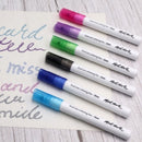 Mont Marte Dual Line 2MM Tip Shimmering Lettering Pens Set of 6
