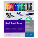 Mont Marte Real Brush Pens 12 Piece Set