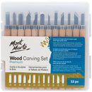 Mont Marte Wood Carving 12 Piece Set