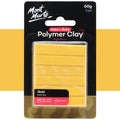 Mont Marte Make n Bake Polymer Clay 60G#Colour_GOLD
