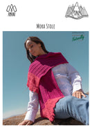 Mora Knitting Pattern - Womens Stole OS 8ply Yarn