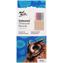 Mont Marte Coloured Charcoal Pencils Set of 12