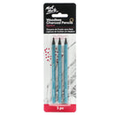 Mont Marte Woodless Charcoal Pencils 3 Piece Set