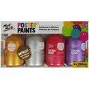 Mont Marte Poster Paint 250ML 4 Piece Set Metallic