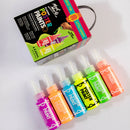 Mont Marte Fluoro Poster Paint 6 Piece Set X 60ML