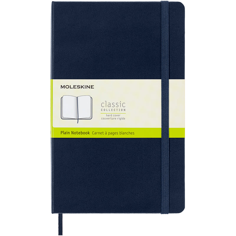 moleskine notebook large plain hard cover