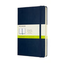 Moleskine Large Expanded Plain Sapphire Blue Hard Notebook