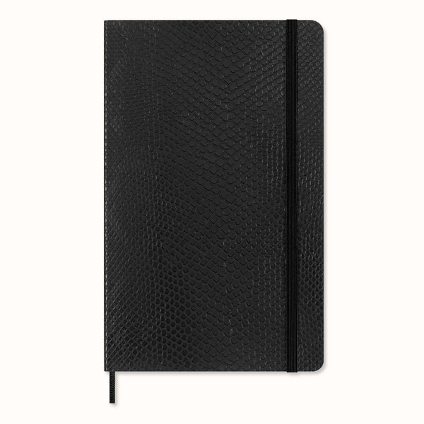Moleskine LE Vegea Boa Large Ruled Soft Cover Notebook with Gift Box#Colour_BLACK