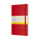 Moleskine Large Square Scarlet Red Soft Cover Notebook