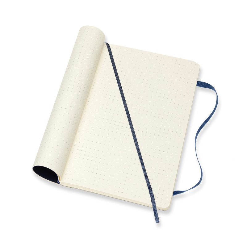 Moleskine Large Sapphire Blue Soft Cover Dot Notebook