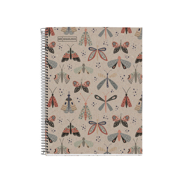 Miquelrius 80 Leaf A4 Ruled Ecobutterfly Notebook