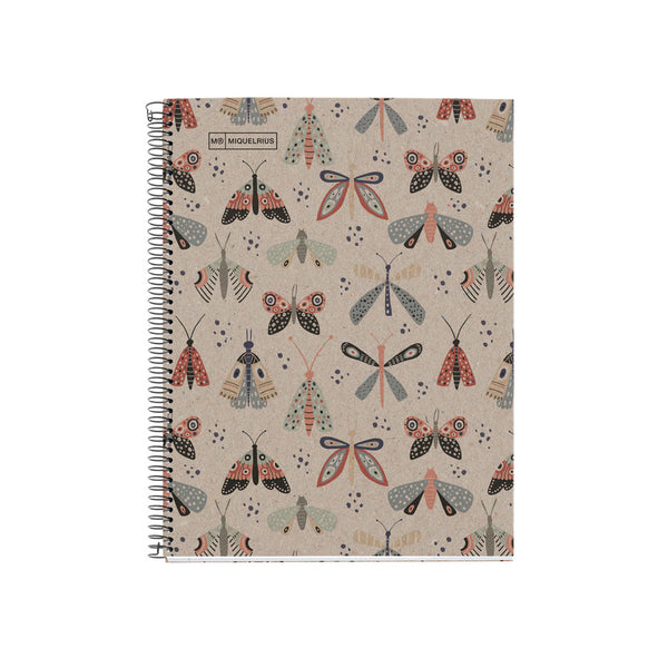 Miquelrius 80 Leaf Ruled Ecobutterfly Notebook#Size_A5