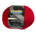 SeSesia Mistral Merino Yarn 4ply#Colour_CHERRY RED (163)