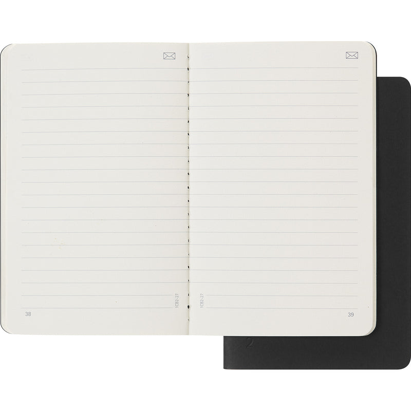 Moleskine Smart Cahier Journal Pocket Ruled Black Journals Pack of 2