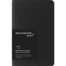 Moleskine Smart Cahier Journal Pocket Ruled Black Journals Pack of 2