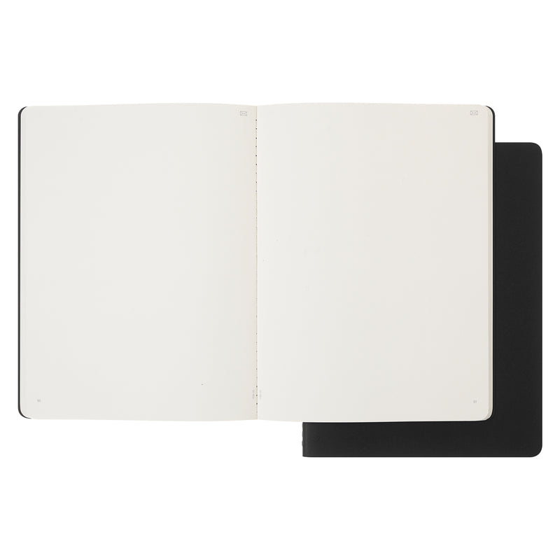 Moleskine Smart Cahier XL Plain Black Journals Pack of 2