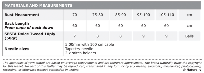 Knitting Pattern N1647 - Womens Jacket 70-110cm 10ply Yarn