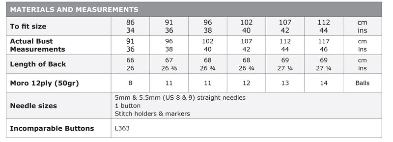 Naturally Pattern Leaflet Moro Womens/Vest N1742