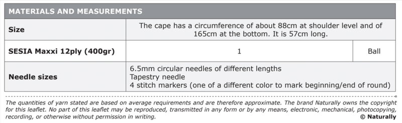 Knitting Pattern N1773 - Womens Poncho 12ply Yarn