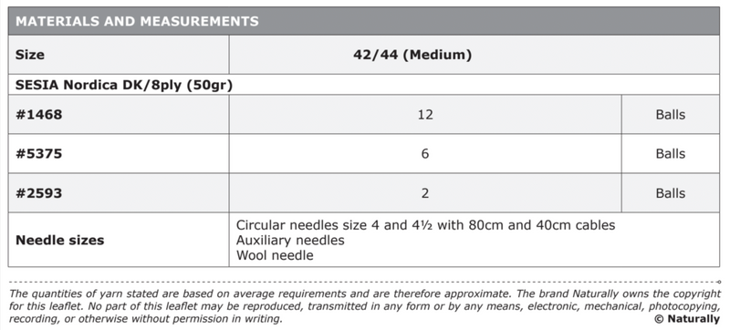 Knitting Pattern N1774 - Womens Sweater 42-44" 8ply Yarn