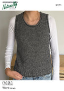 Knitting Pattern N1791 - Womens Vest 8ply Yarn