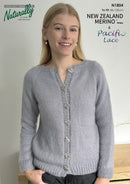 Knitting Pattern N1804 - Womens Cardigan 86-130cm 8ply & Lace Yarn