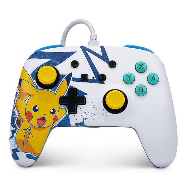 Powera Enhanced Wired Controller Pikachu Volt Nintendo Switch