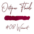 Octopus Fluids Fountain Pen Ink 30ml#Colour_WINE RED