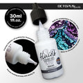 Octopus Fluids Resin Inks 30ml#Colour_ENOKI WHITE PETRI DISH EFFECT STRONG