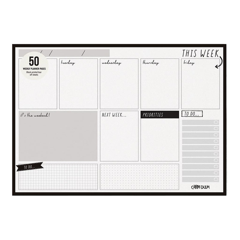 Carpe Diem Weekly Planner Pad