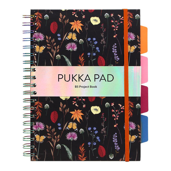 Pukka Bloom Hardcover Project B5 Notebooks#Colour_BLACK