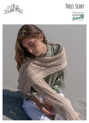 Paris Knitting Pattern - Womens Scarf 4ply Yarn