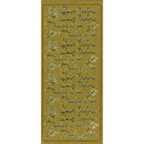 Arbee Stickers Best Wishes/Thinking Of You Gold